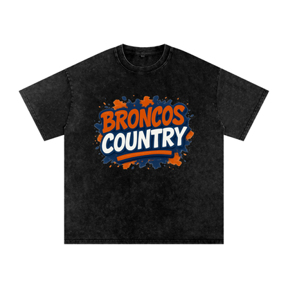 "Broncos Country" Denver Inspired Oversized Vintage Tee