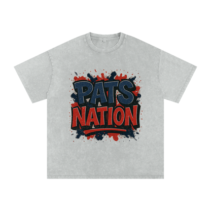 "Pats Nation" New England Inspired Oversized Vintage Tee