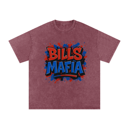 "Bills Mafia" Buffalo Inspired Oversized Vintage Tee