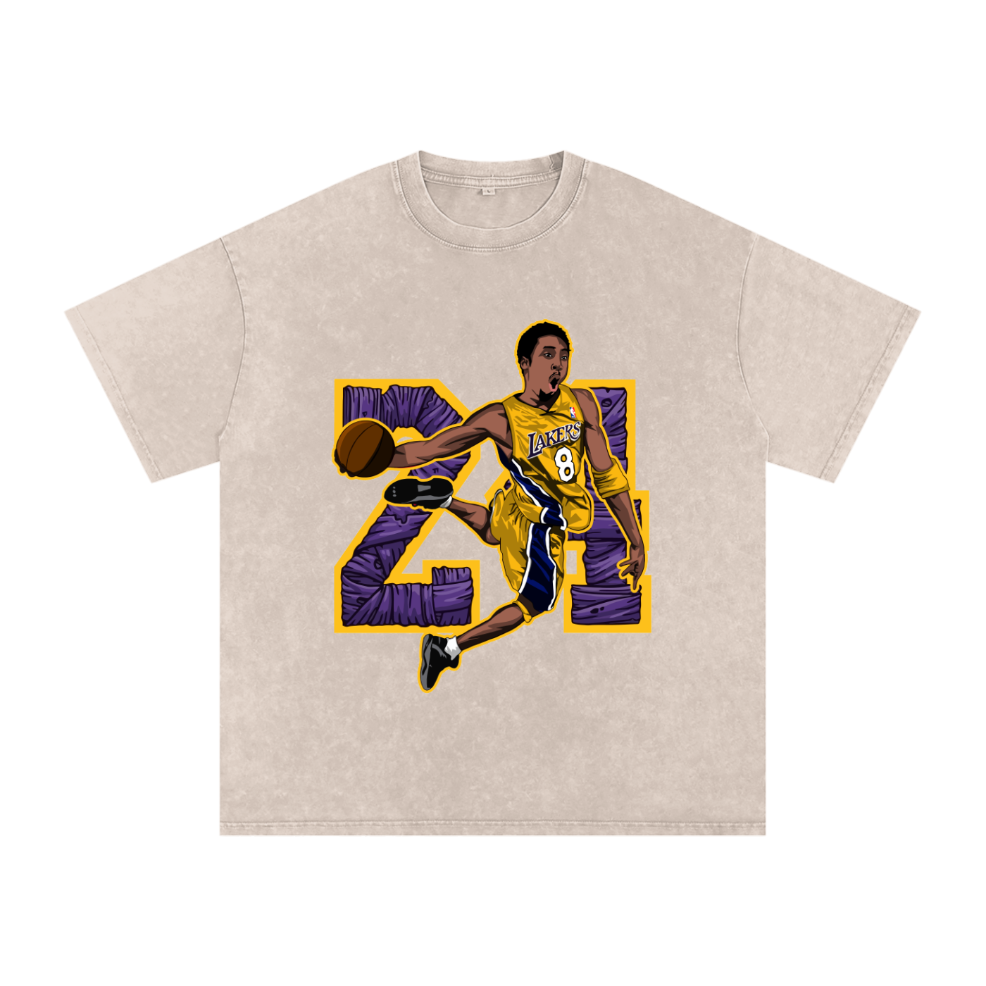 "8/24" Oversized Vintage Tee