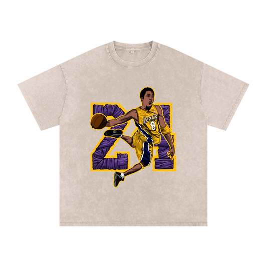 "8/24" Oversized Vintage Tee