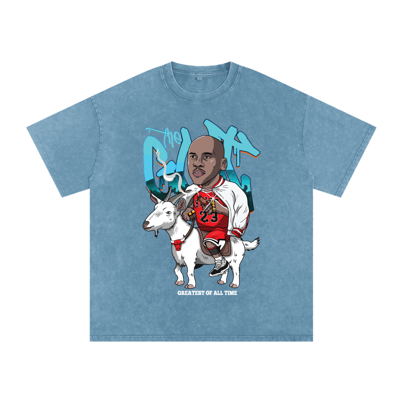 "The Goat" Oversized Vintage Tee