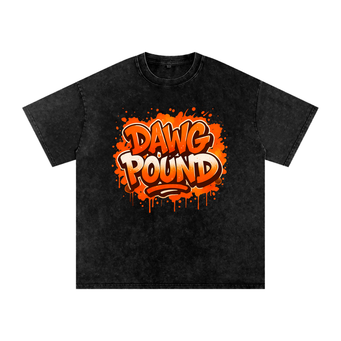 "Dawg Pound" Cleveland Inspired Oversized Vintage Tee