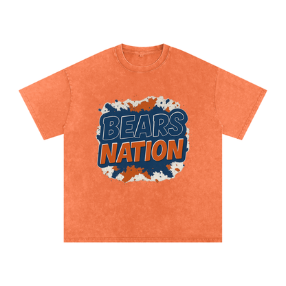 "Bears Nation" Chicago Inspired Oversized Vintage Tee