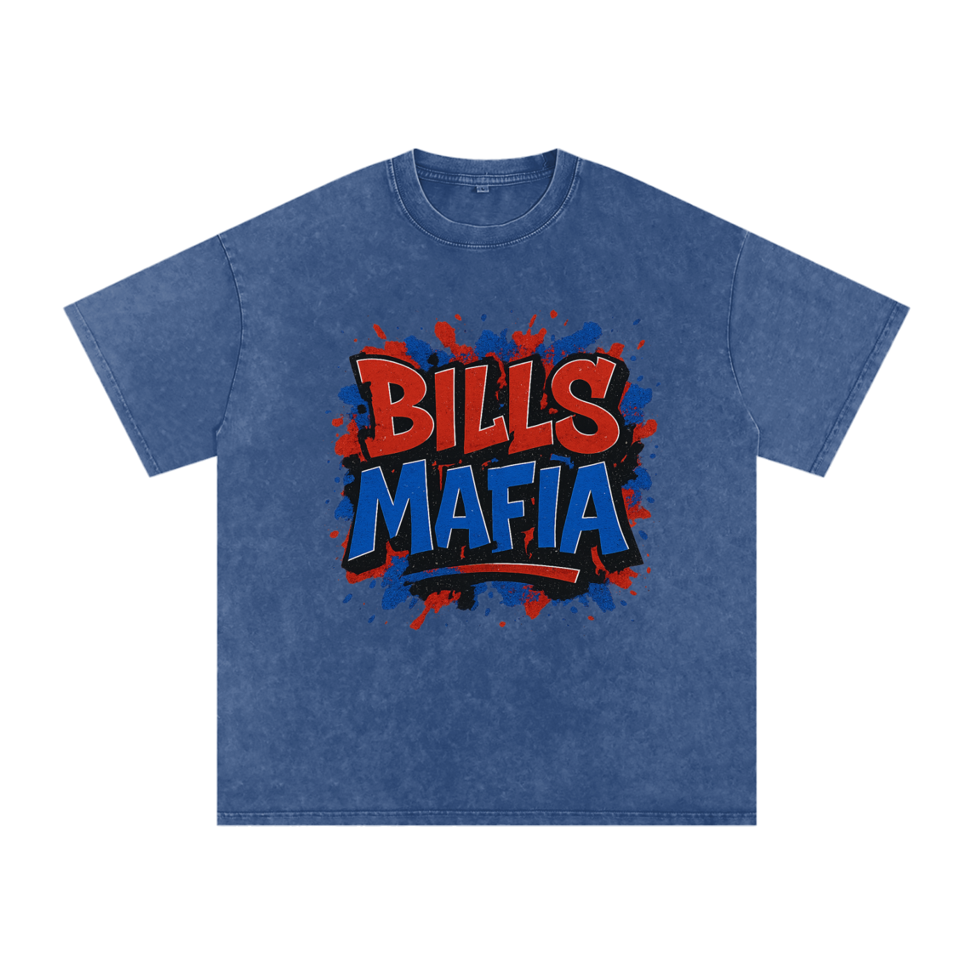 "Bills Mafia" Buffalo Inspired Oversized Vintage Tee