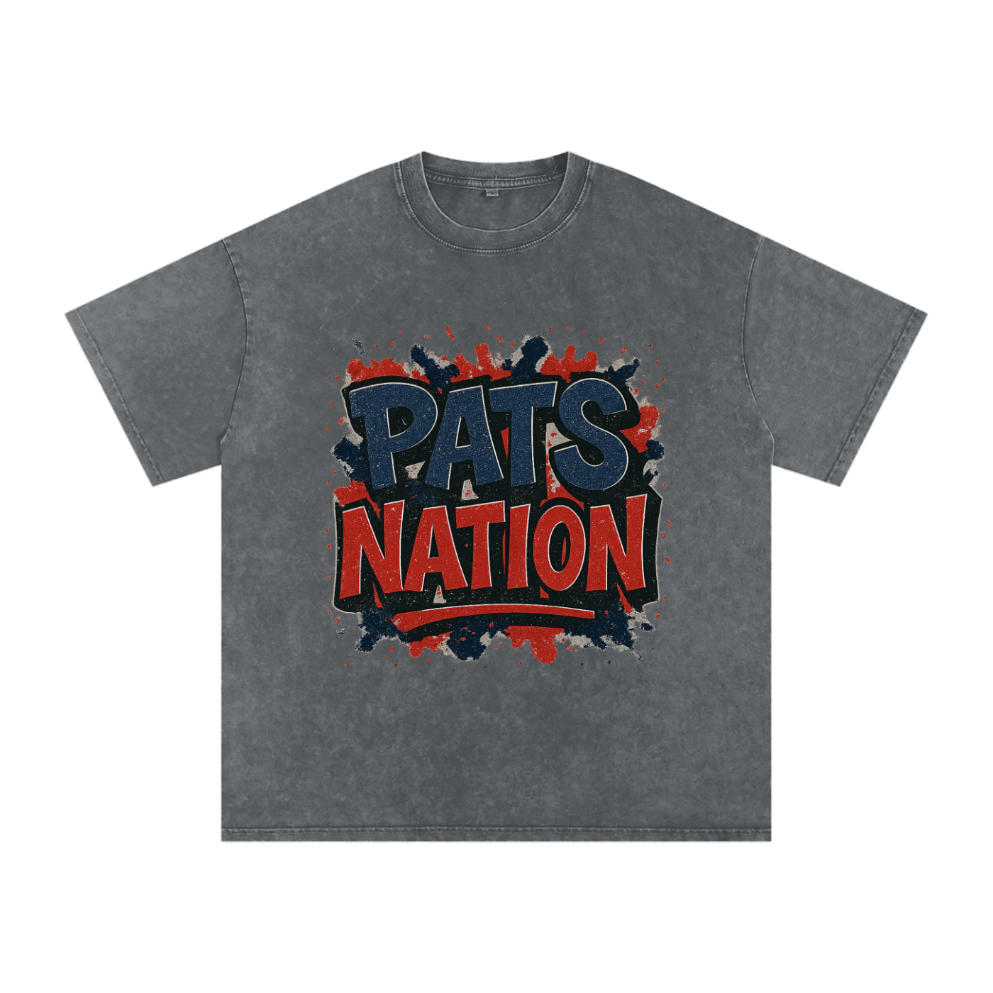 "Pats Nation" New England Inspired Oversized Vintage Tee