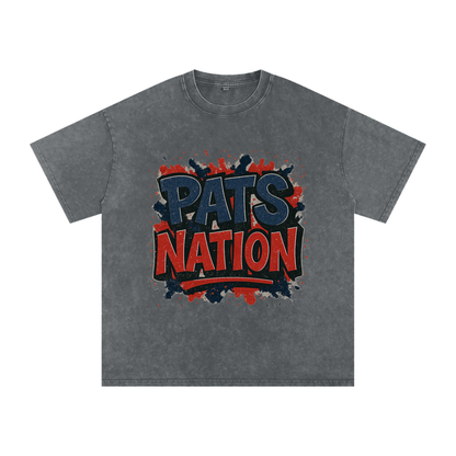 "Pats Nation" New England Inspired Oversized Vintage Tee