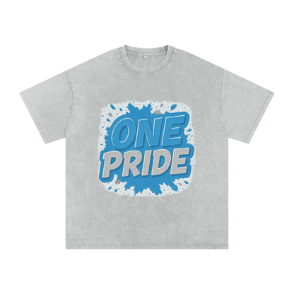 &quot;One Pride&quot; Detroit Inspired Oversized Vintage Tee