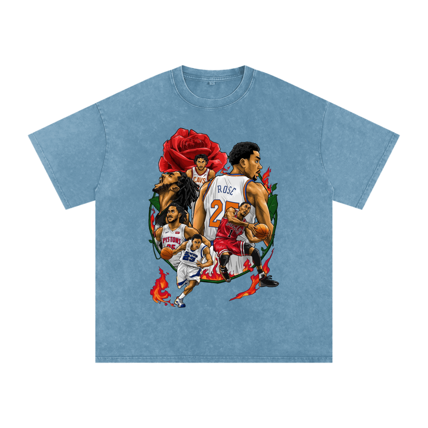 "D-Rose" Oversized Vintage Tee