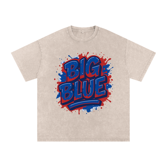 "Big Blue" New York Inspired Oversized Vintage Tee